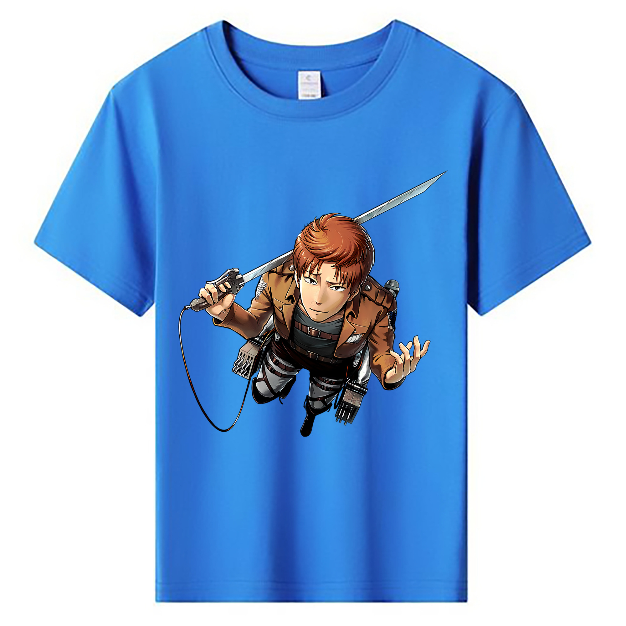 （画像用） 進撃の巨人 Attack on Titan 綿100％キッズTシャツ（フロントプリント）